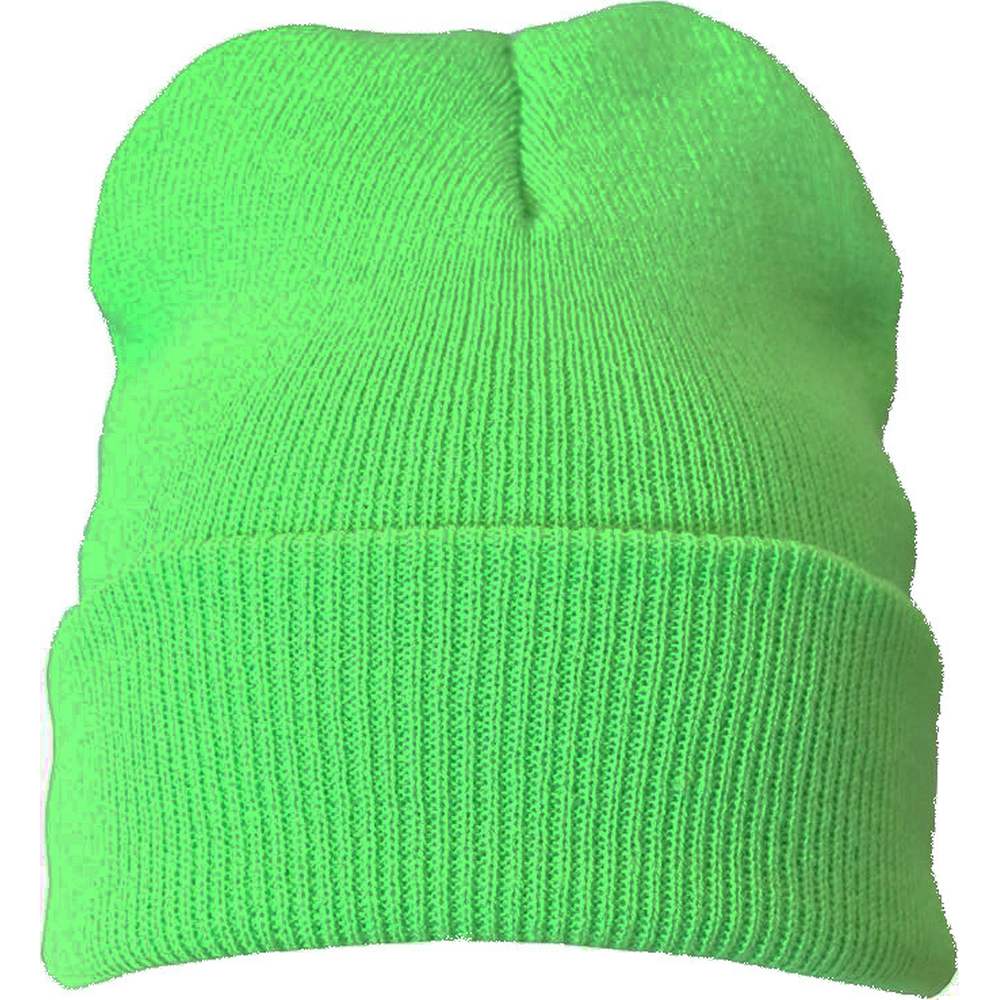 Zac's Alter Ego - Warm Soft Neon Fluorescent Beanie - Green